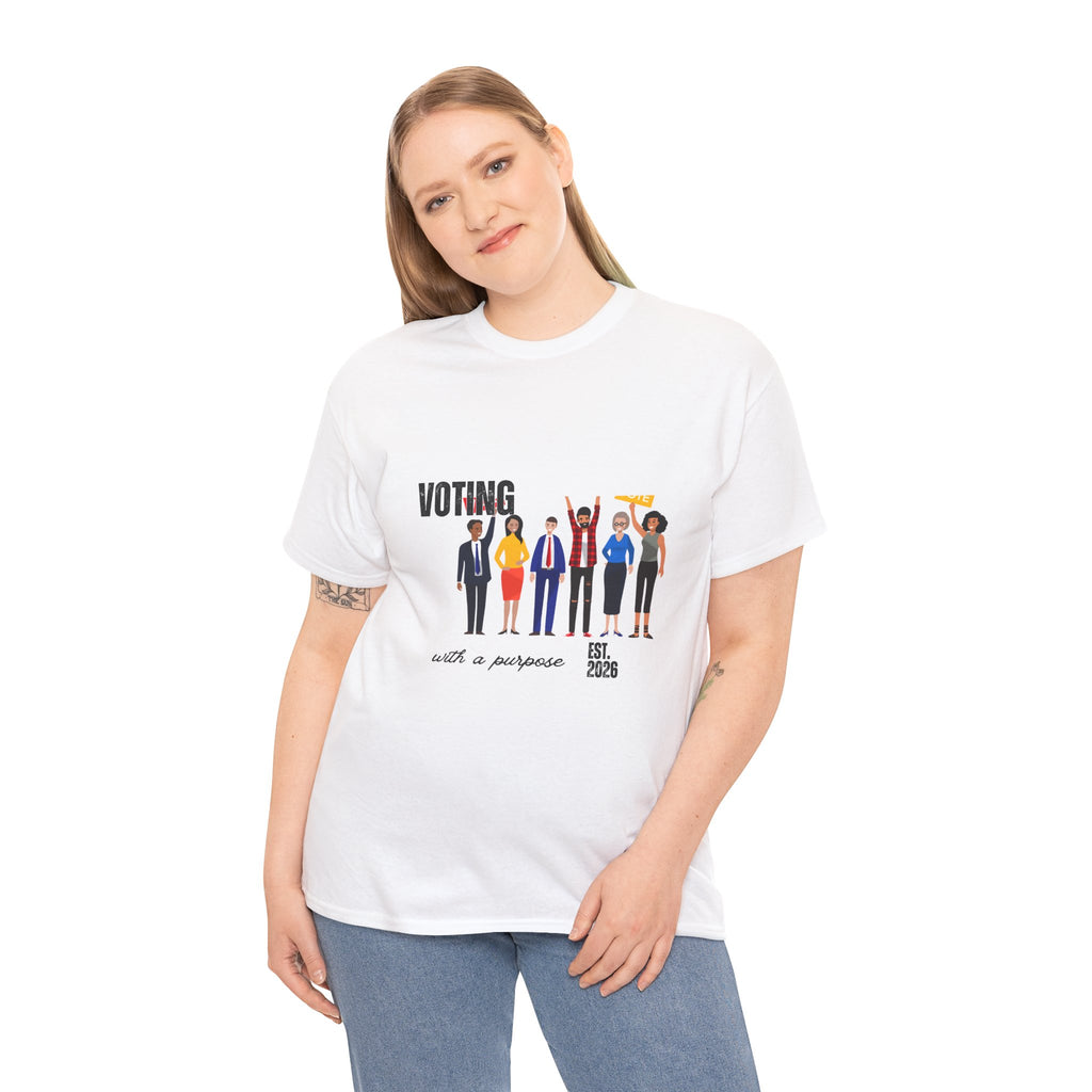 Voting with a Purpose T-Shirt | Voter Rights Graphic Tee