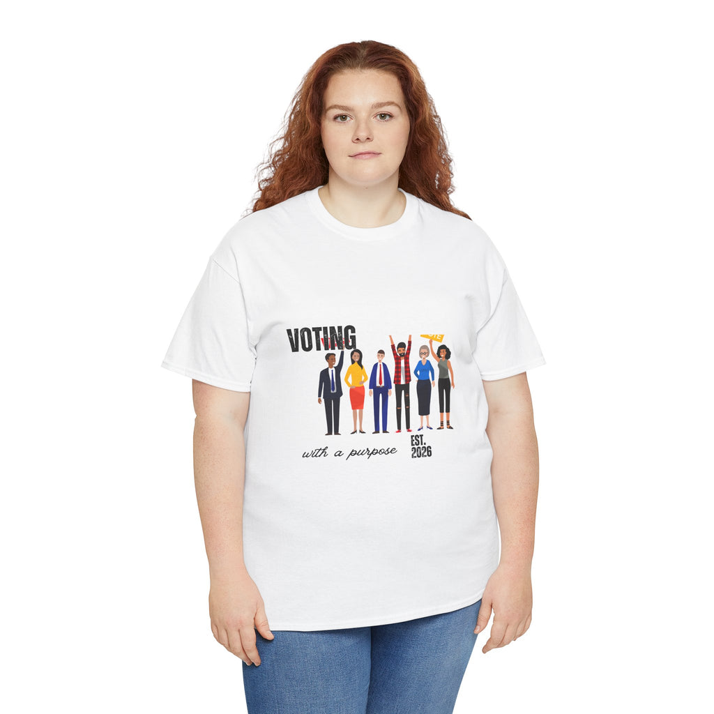 Voting with a Purpose T-Shirt | Voter Rights Graphic Tee