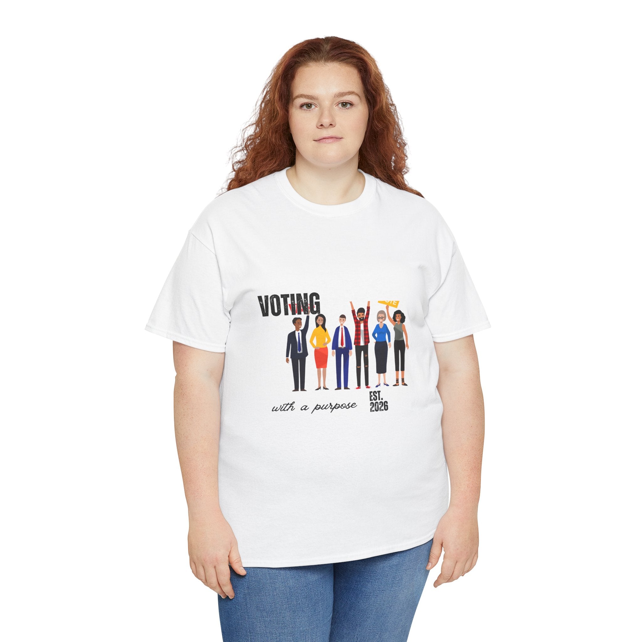 Voting with a Purpose T-Shirt | Voter Rights Graphic Tee