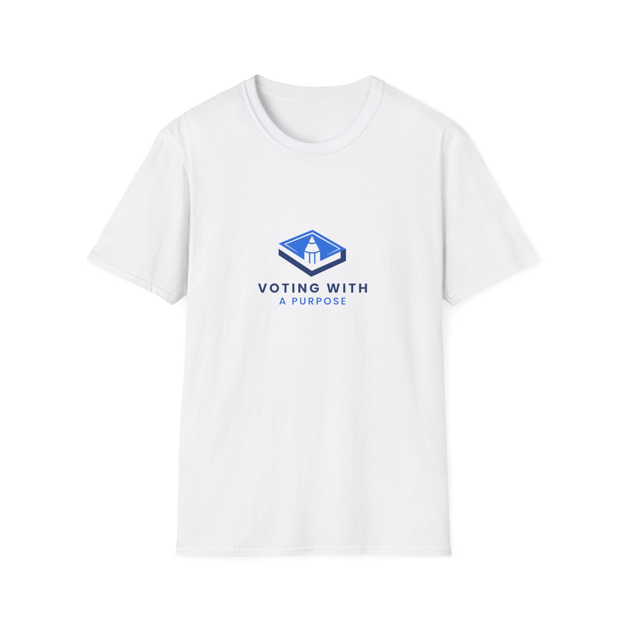 Voting With A Runpool T-Shirt | Blue Polling Box Logo