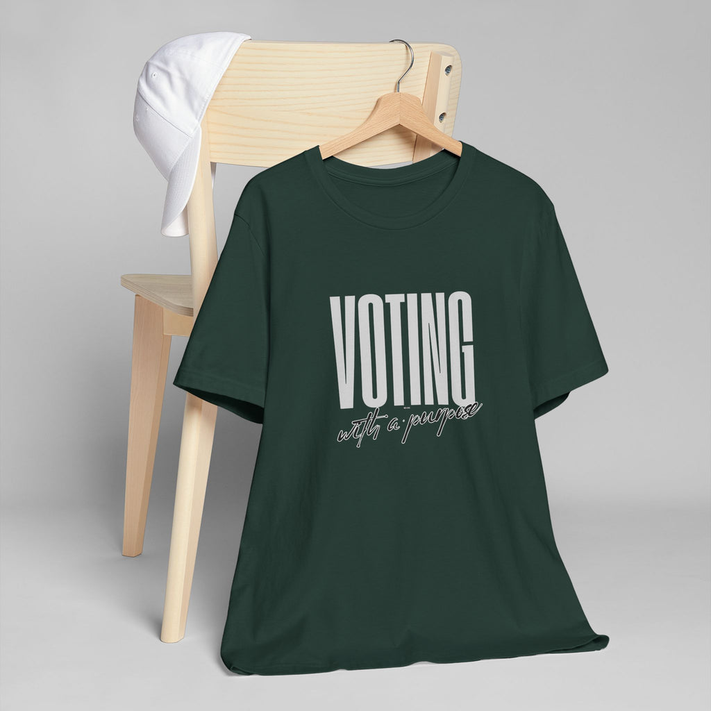 Voting with a Purpose T-Shirt | Civic Engagement Tee, Voter Awareness