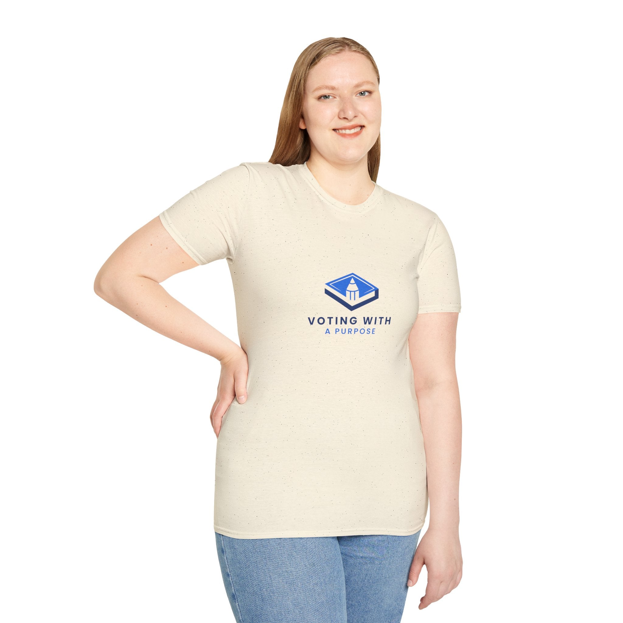 Voting With A Runpool T-Shirt | Blue Polling Box Logo