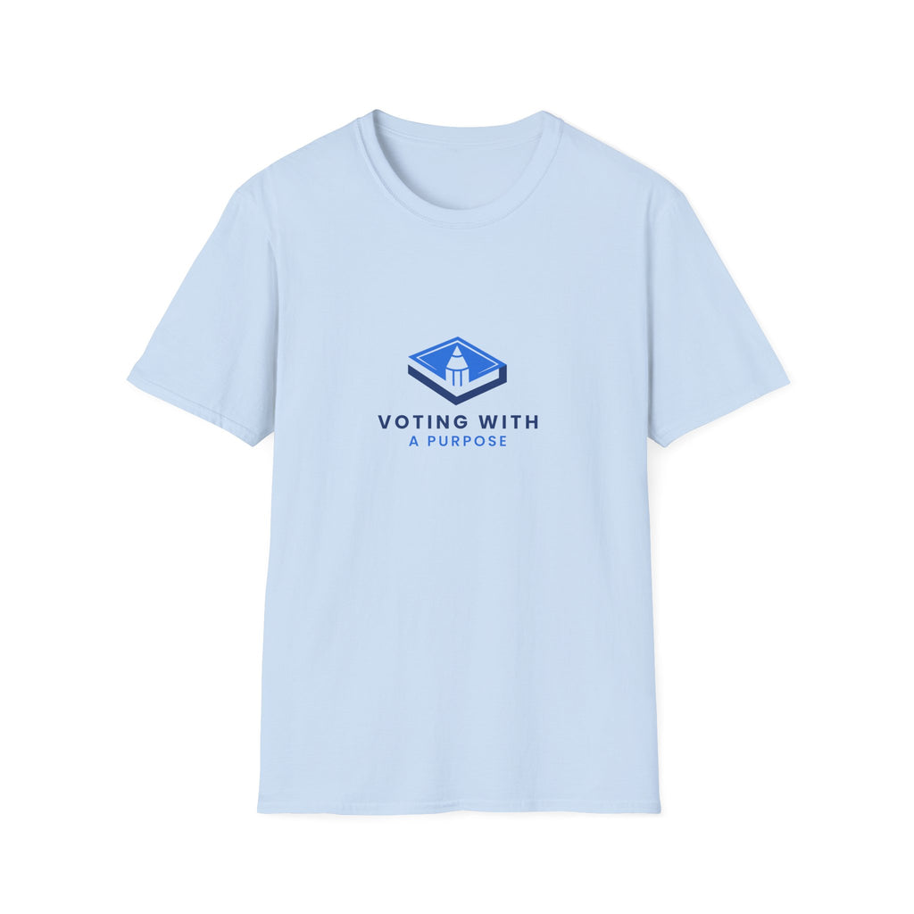 Voting With A Runpool T-Shirt | Blue Polling Box Logo