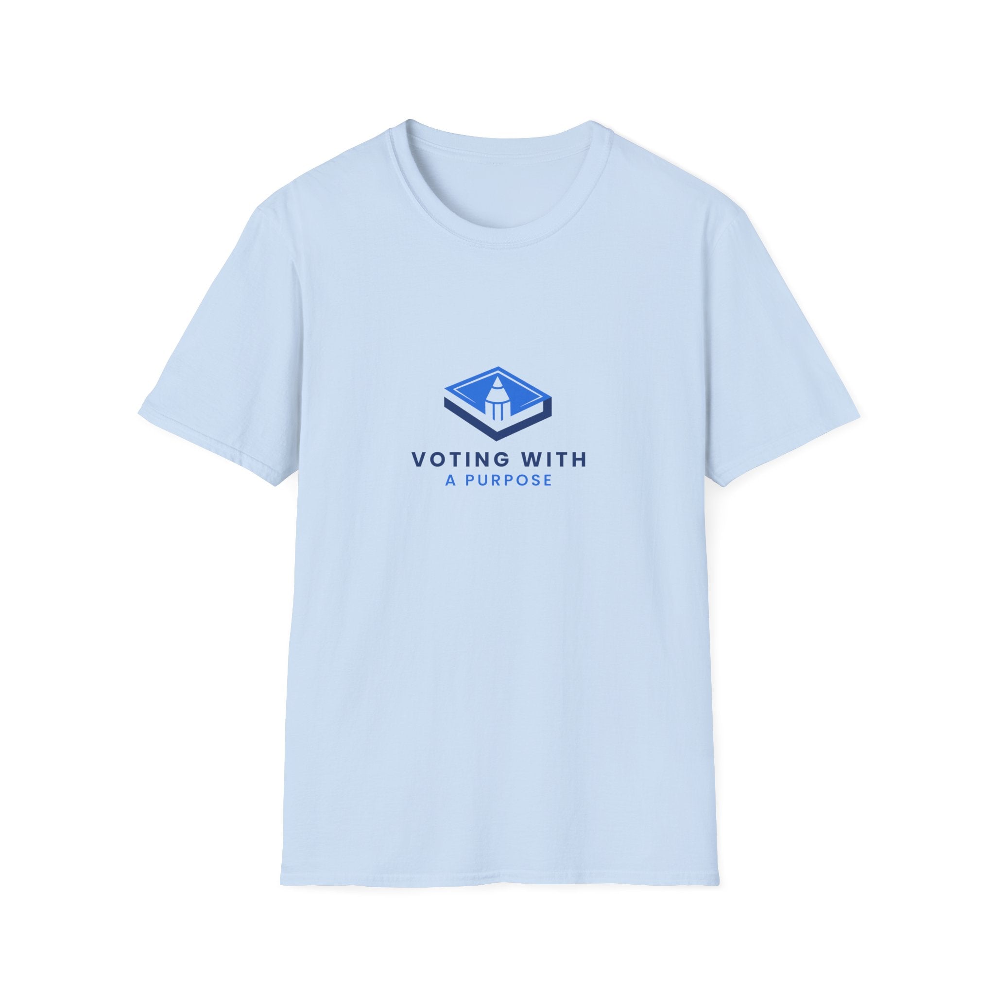 Voting With A Runpool T-Shirt | Blue Polling Box Logo