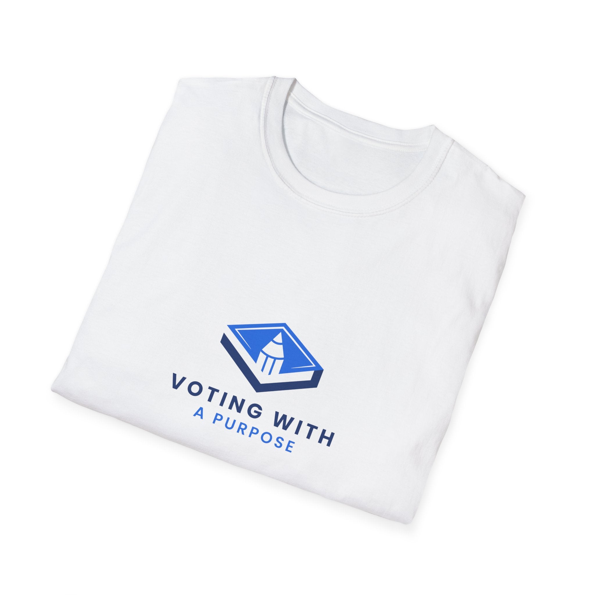 Voting With A Runpool T-Shirt | Blue Polling Box Logo