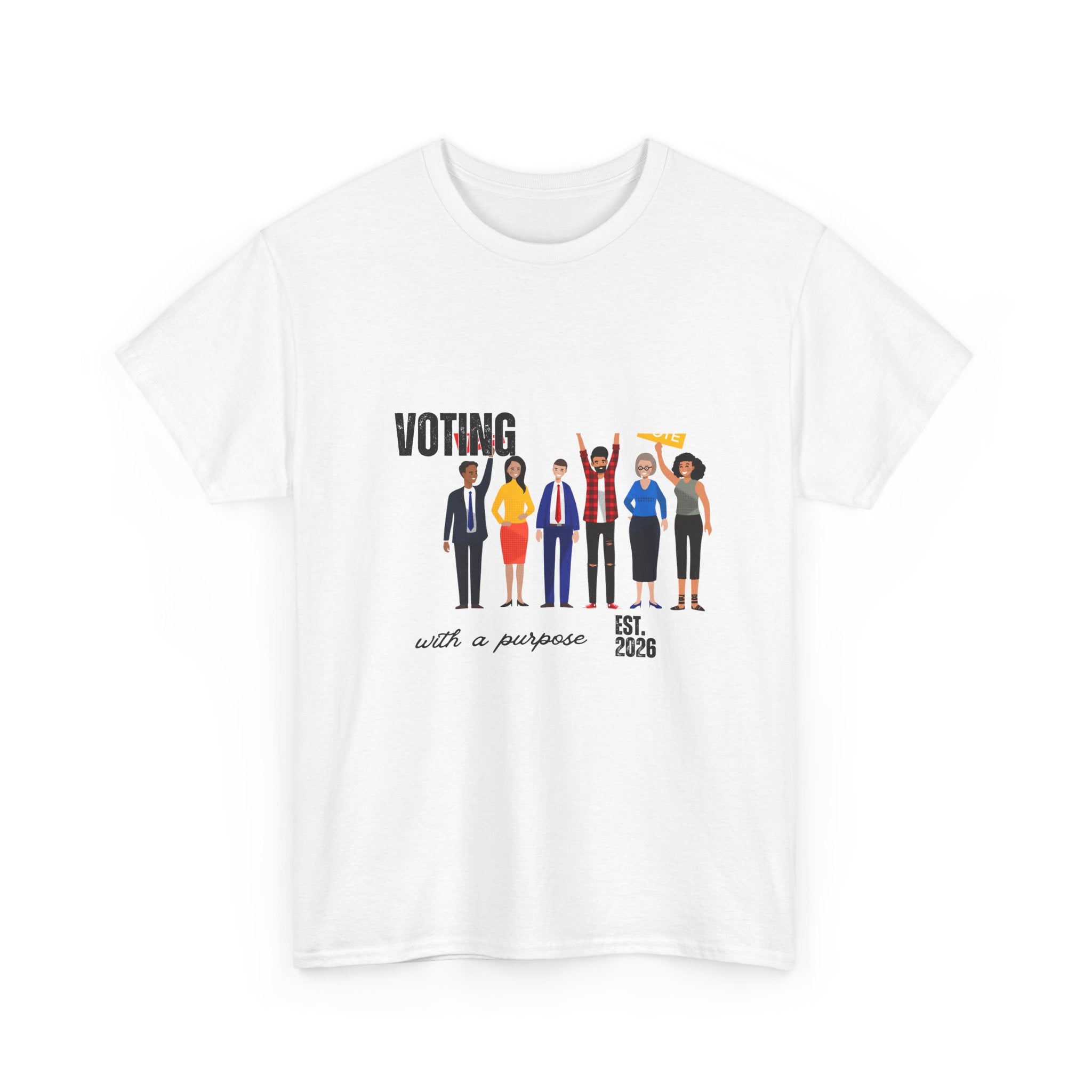 Voting with a Purpose T-Shirt | Voter Rights Graphic Tee