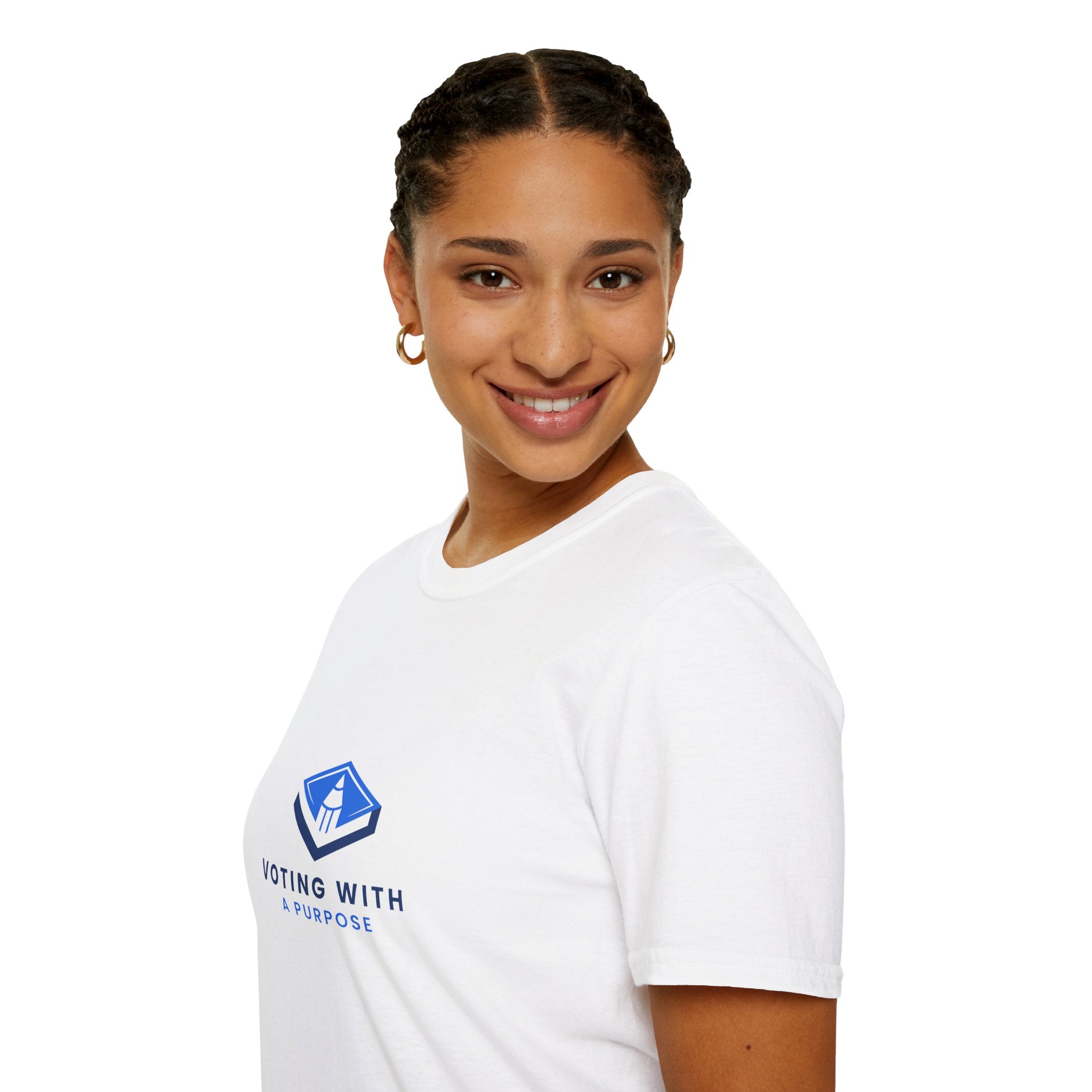 Voting With A Runpool T-Shirt | Blue Polling Box Logo