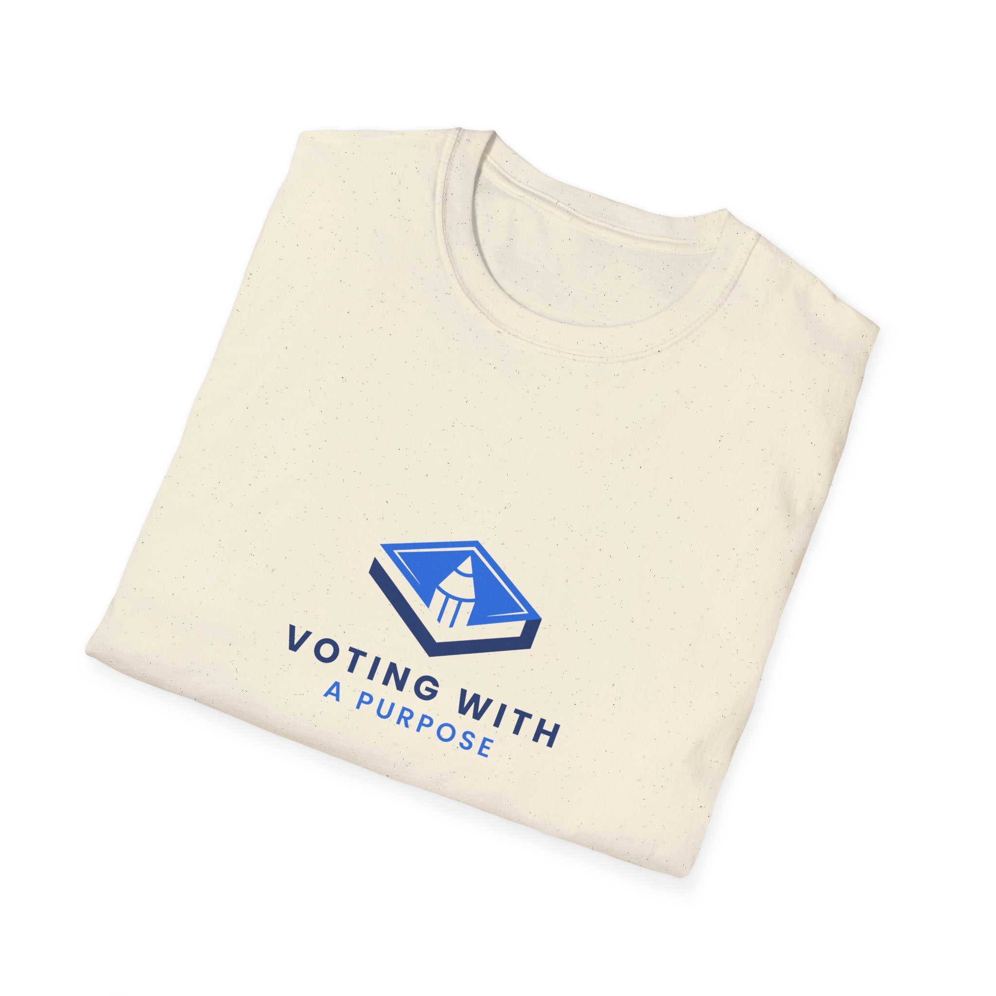 Voting With A Runpool T-Shirt | Blue Polling Box Logo