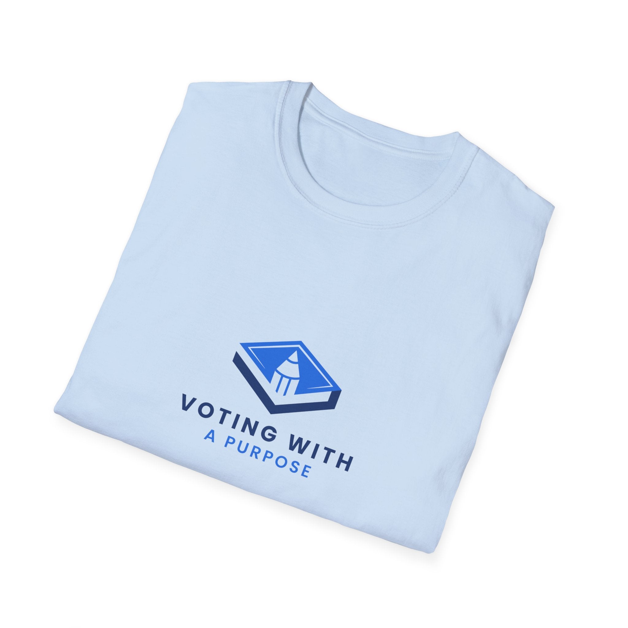 Voting With A Runpool T-Shirt | Blue Polling Box Logo
