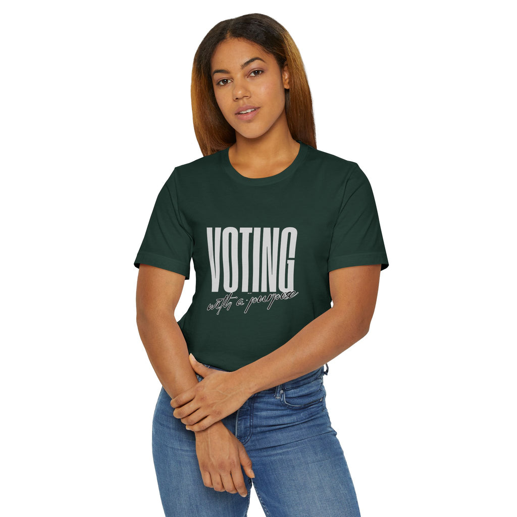 Voting with a Purpose T-Shirt | Civic Engagement Tee, Voter Awareness