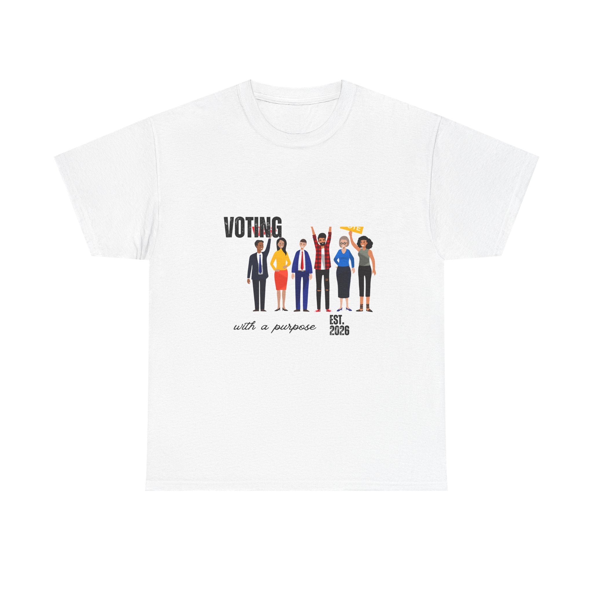 Voting with a Purpose T-Shirt | Voter Rights Graphic Tee